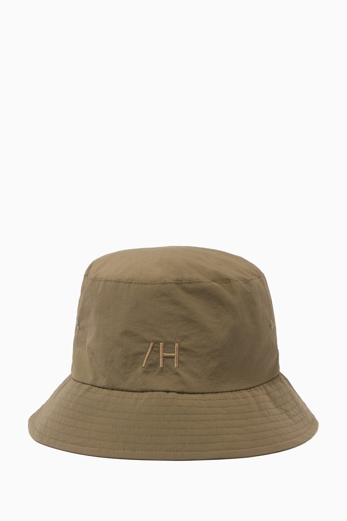

Logo Embroidered Bucket Hat in Nylon, Neutral