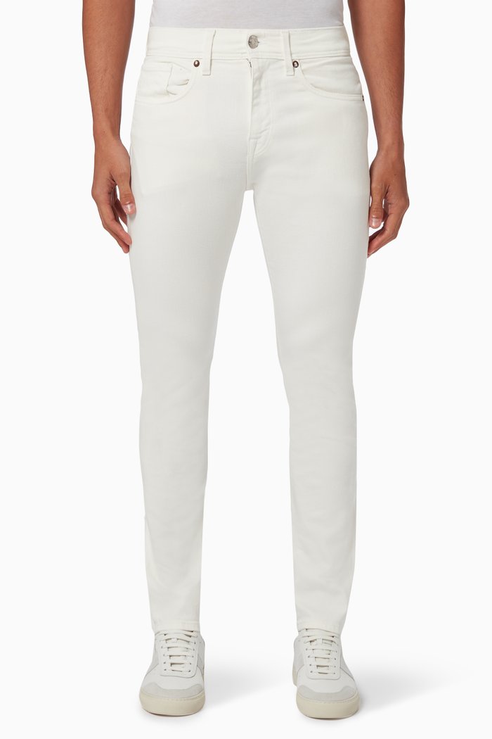 

Comfort Stretch Slim Fit Jeans in Organic Cotton, White