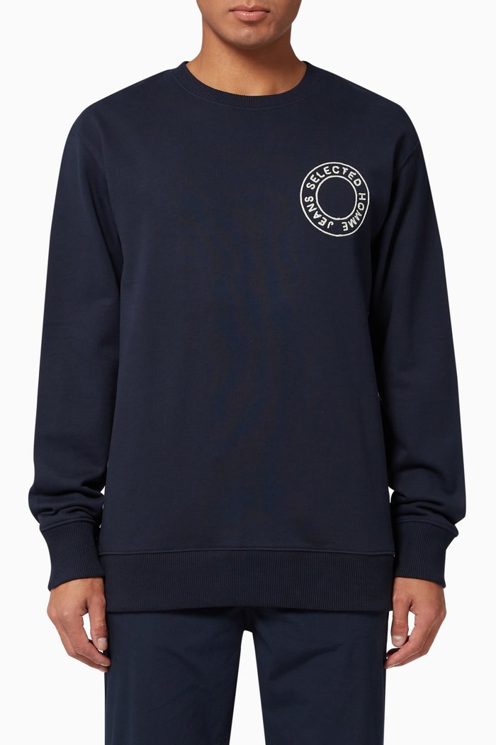 

Relaxed Fit Logo Sweatshirt, Blue