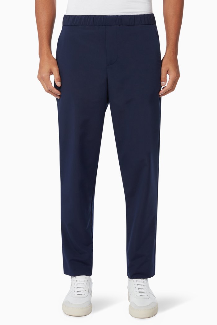 

Tailored Trousers in Recycled Polyester, Blue