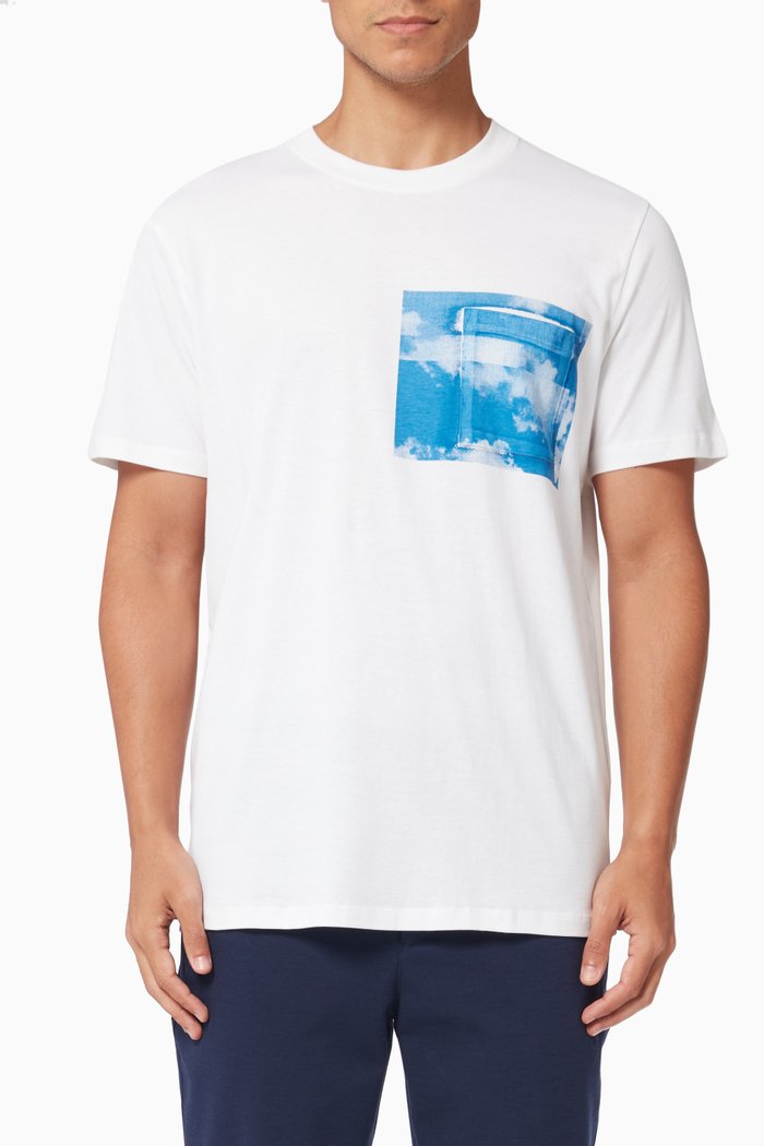 

Printed Jersey T-shirt on Organic Cotton, White
