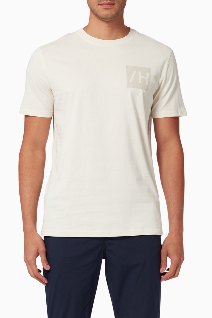 

Printed Jersey T-shirt in Organic Cotton, Neutral