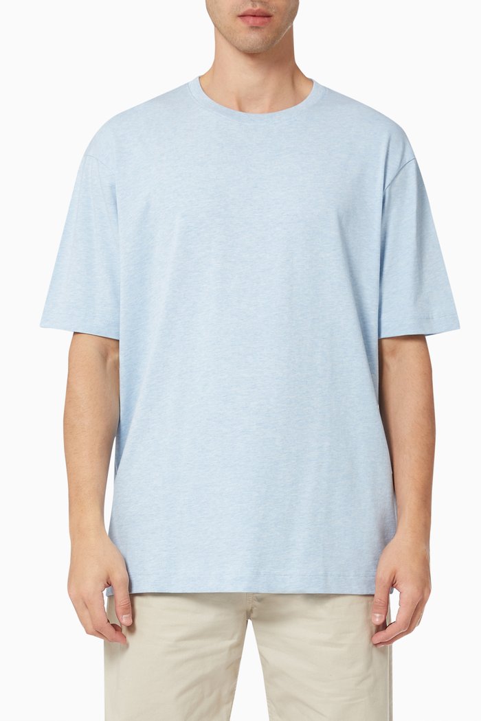 

Loose Fit T-shirt in Organic Cotton, Blue