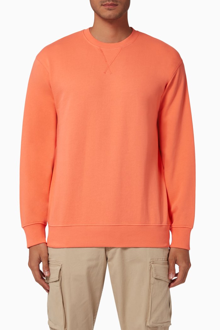 

Crewneck Sweatshirt in Organic Cotton, Orange