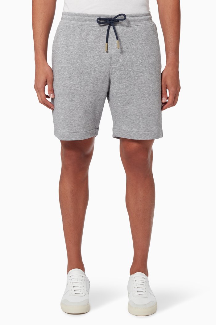 

Contrast Strings Sweatshorts in Organic Cotton, Grey