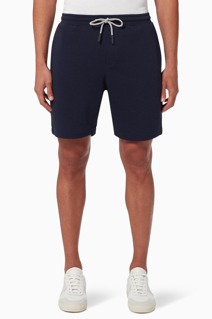 

Contrast Strings Sweatshorts in Organic Cotton, Blue