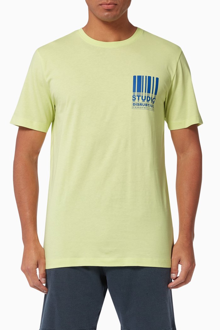 

Barcode Graphic Jersey T-shirt, Green