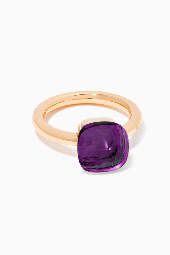 

Nudo Classic Ring with Amethyst in 18kt Rose Gold, Purple