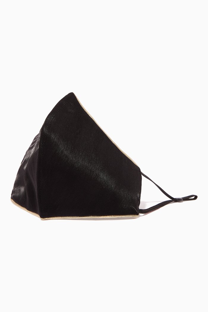

Pleated Face Mask, Black