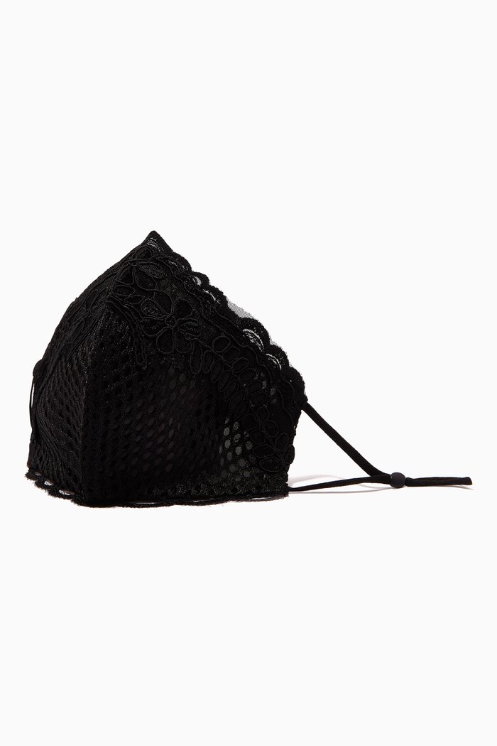 

Petunia Face Mask, Black