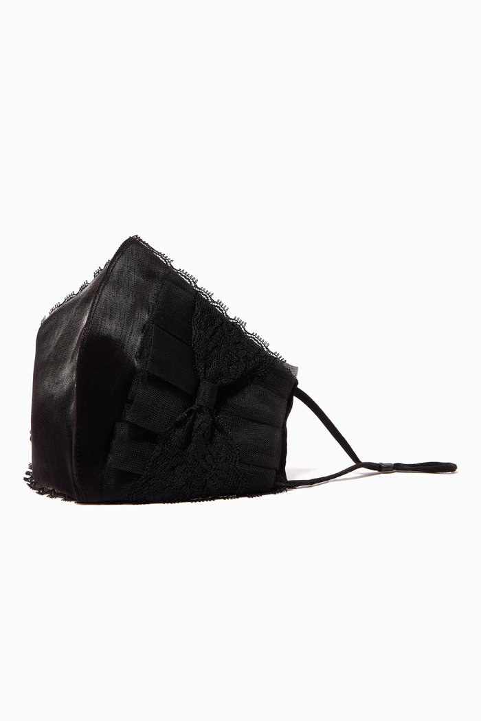 Bow Face Mask, Black