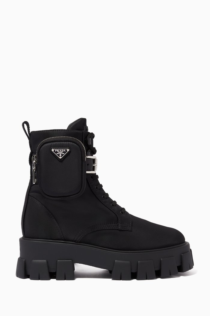 

Monolith Combat Boots in Re-Nylon Gabardine, Black