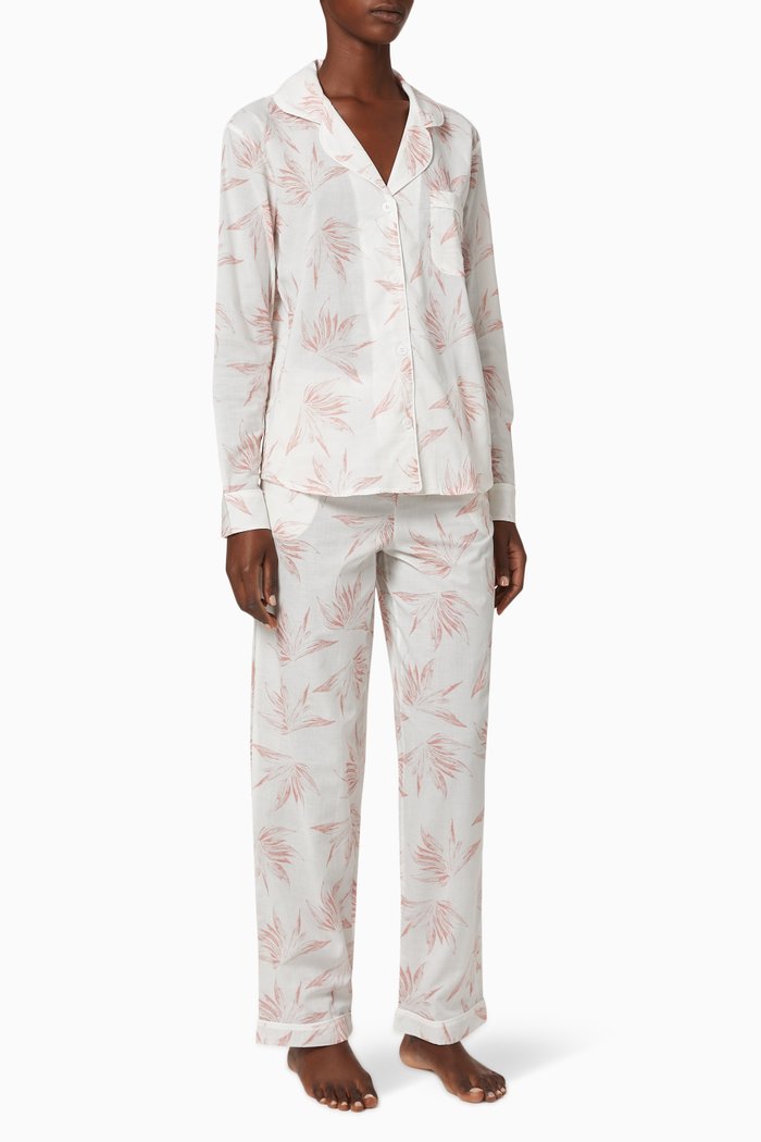 

Deia Long Cotton Pyjama Set, Multicolour