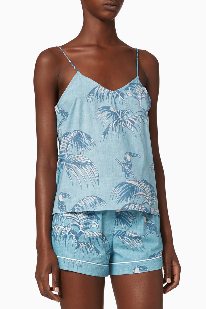 Bocas Cotton Cami Top, Blue