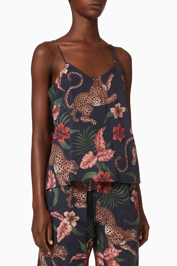 

Soleia Cotton Cami Top, Blue