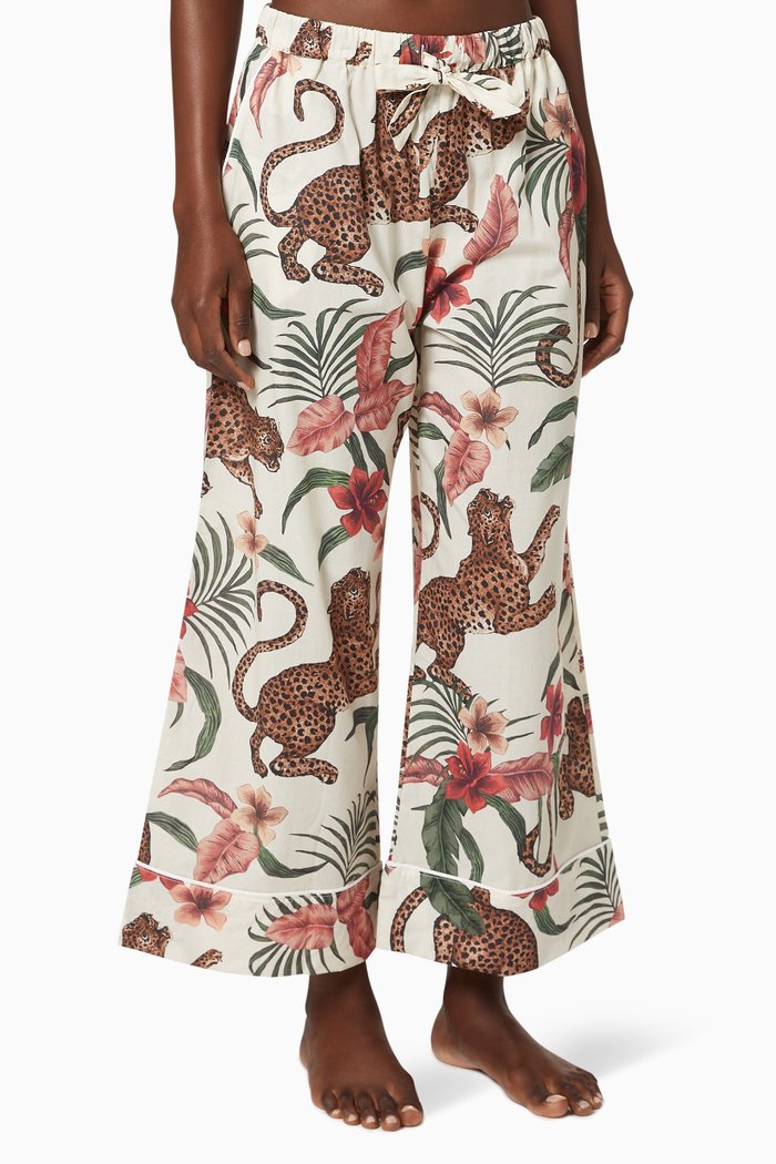 

Soleia Cotton Pyjama Trousers, Multicolour
