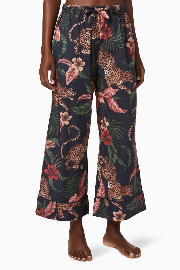 

Soleia Cotton Pyjama Pants, Blue