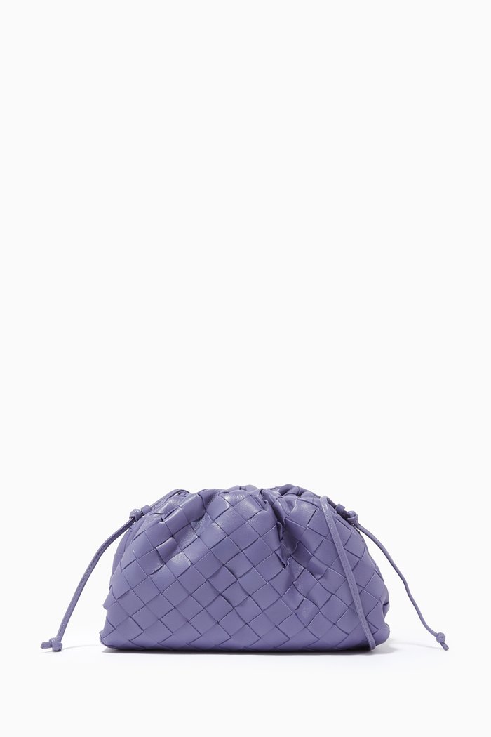 

The Mini Pouch in Intrecciato Nappa, Purple