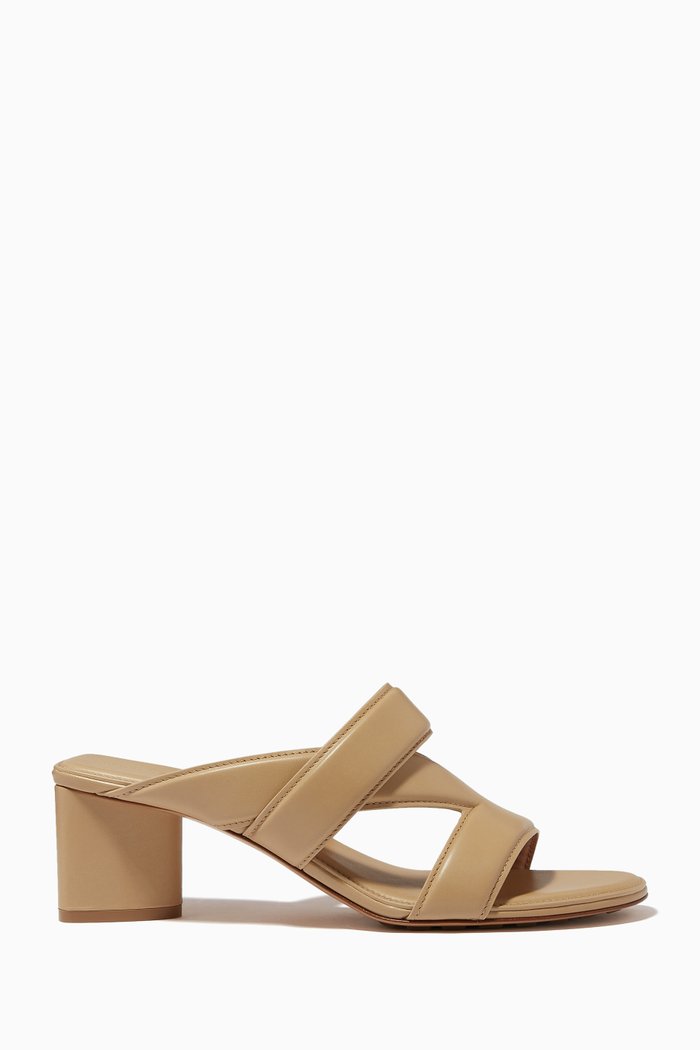 

The Band Sandals in Calfskin, Brown