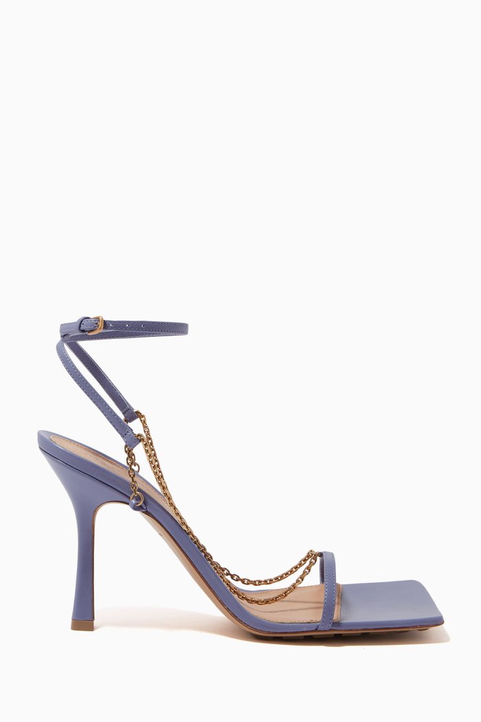 

Stretch Sandals in Nappa, Purple