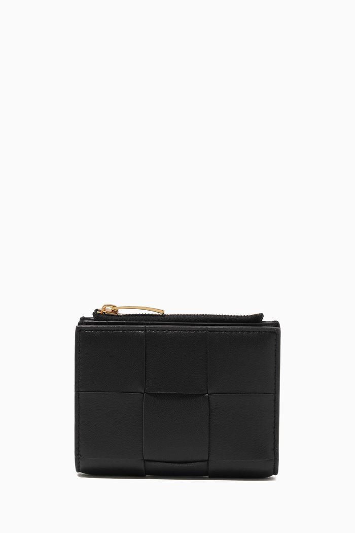 

Mini Wallet in Intrecciato Nappa, Black