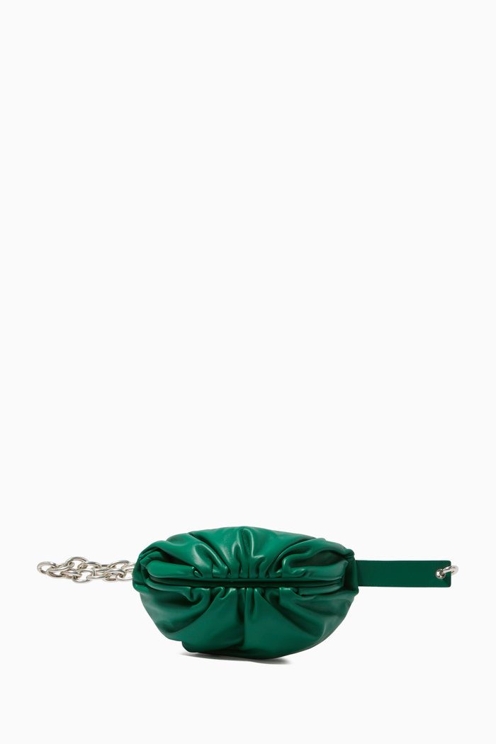 The Mini Pouch in Nappa Calfskin, Green