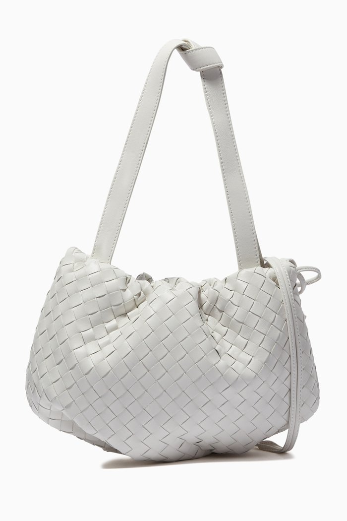 

The Small Bulb Bag in Intrecciato Nappa, White