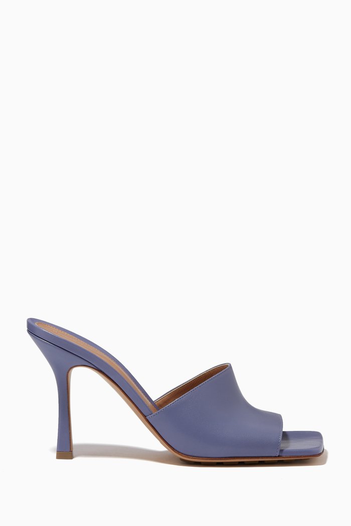 

Stretch Mule Sandals in Nappa, Purple