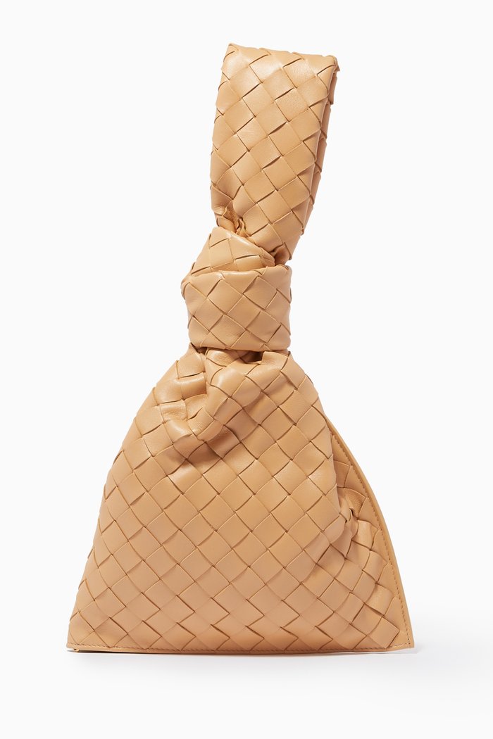

The Mini Twist Clutch in Intrecciato Nappa, Neutral