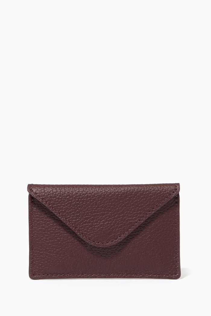 

Envelope Card Holder in Leather, Burgundy