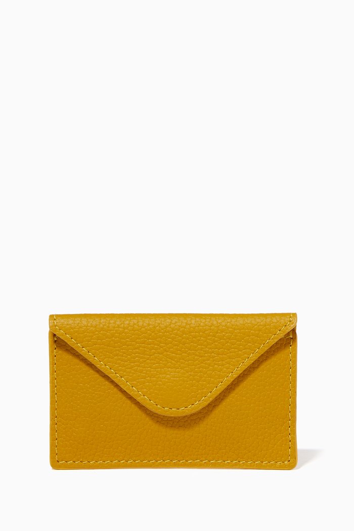 

Envelope Card Holder in Leather, Yellow