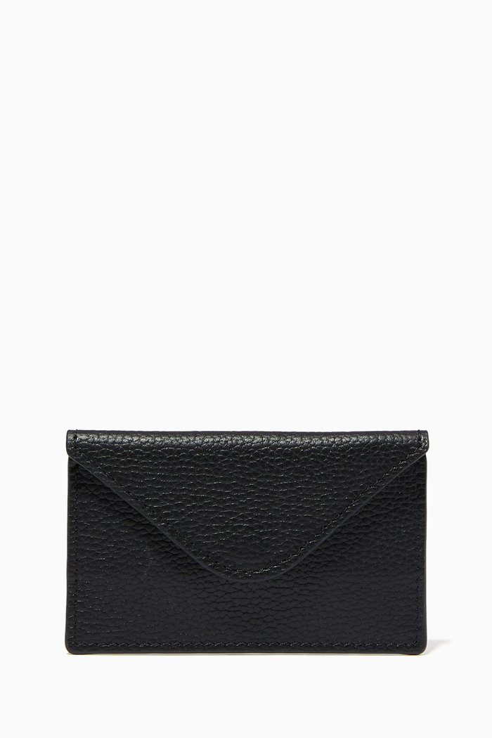 

Envelope Card Holder in Leather, Black