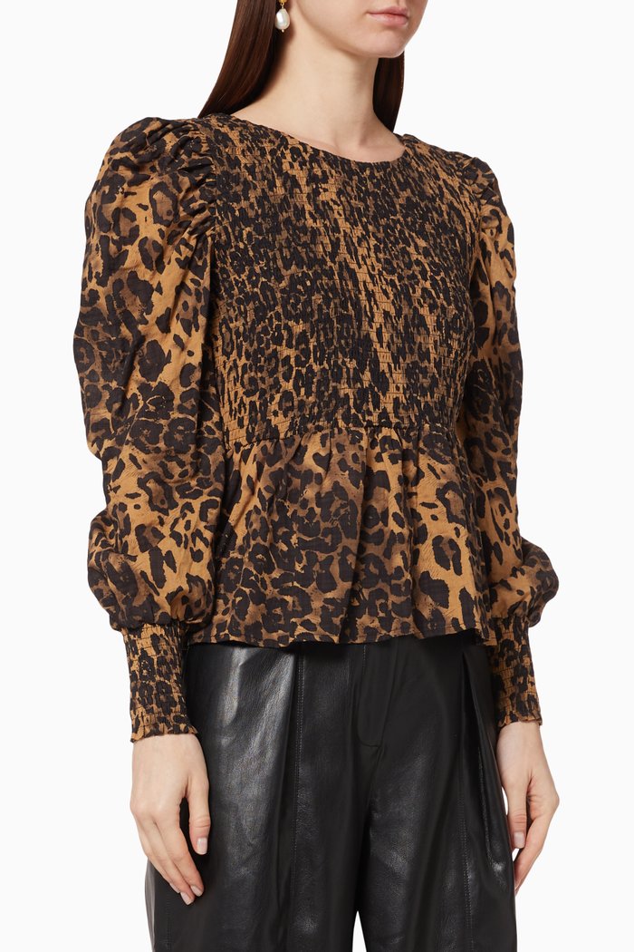 

Yasleonora Leopard Top, Multicolour