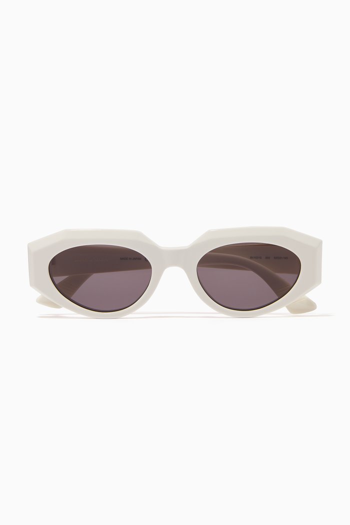 

Cat-eye Sunglasses, White