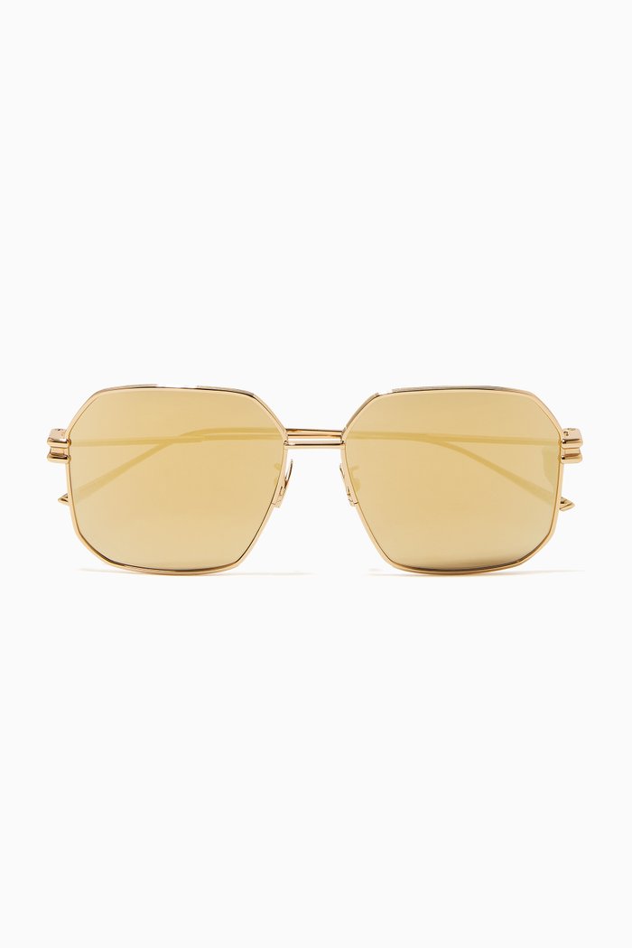 

Angular Sunglasses, Gold