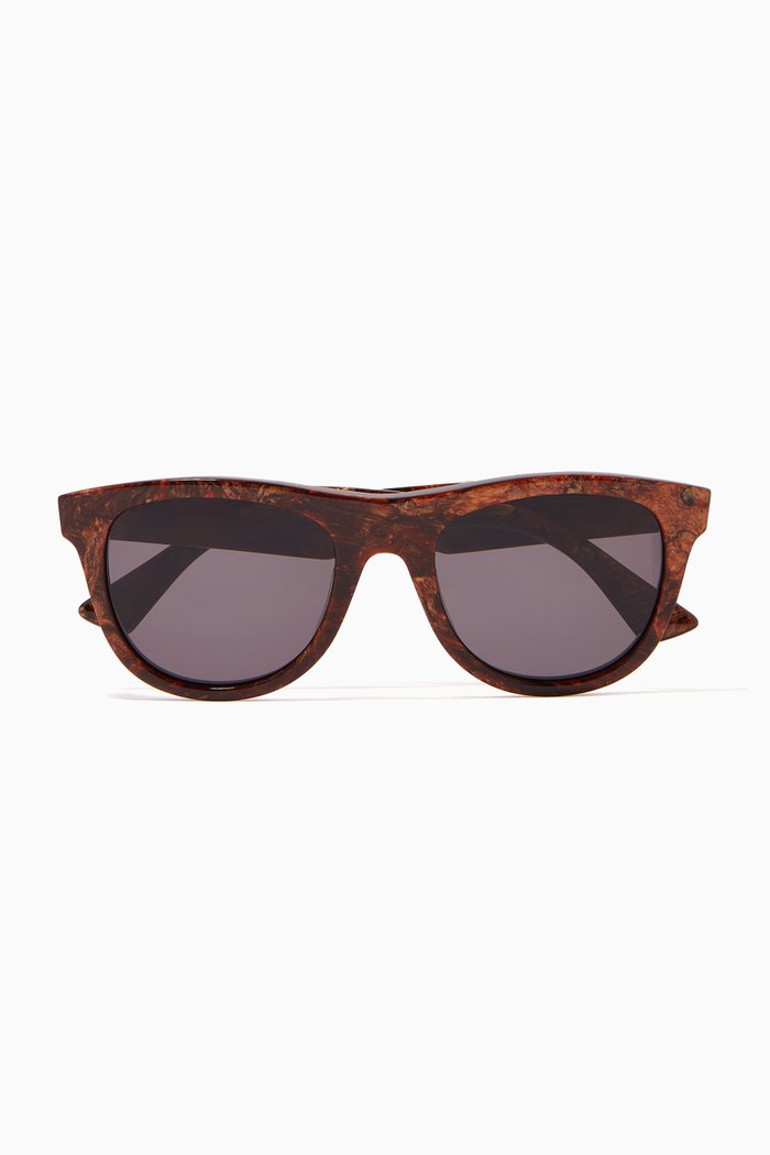 

D-frame Sunglasses, Brown