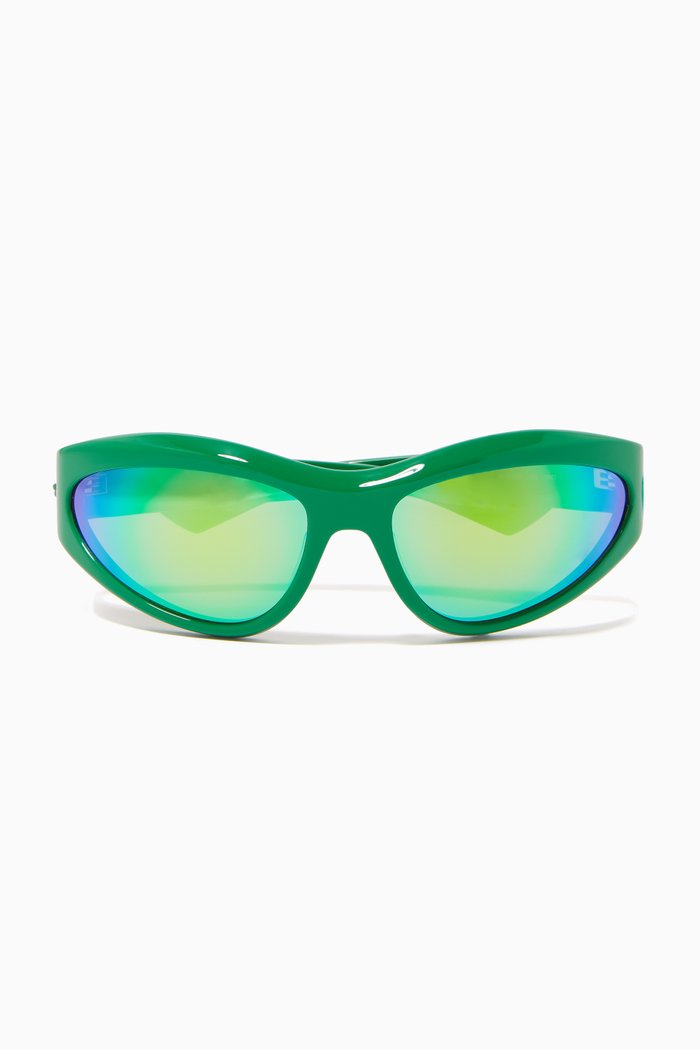 

Wraparound Sunglasses, Green