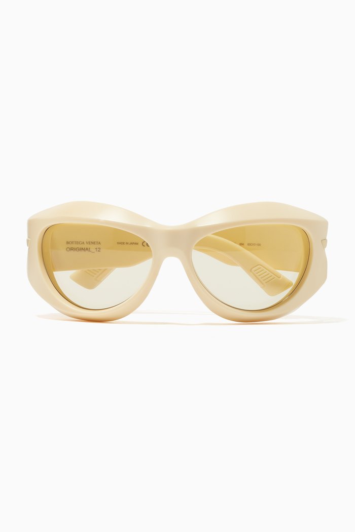 Oval Sunglasses, Yellow