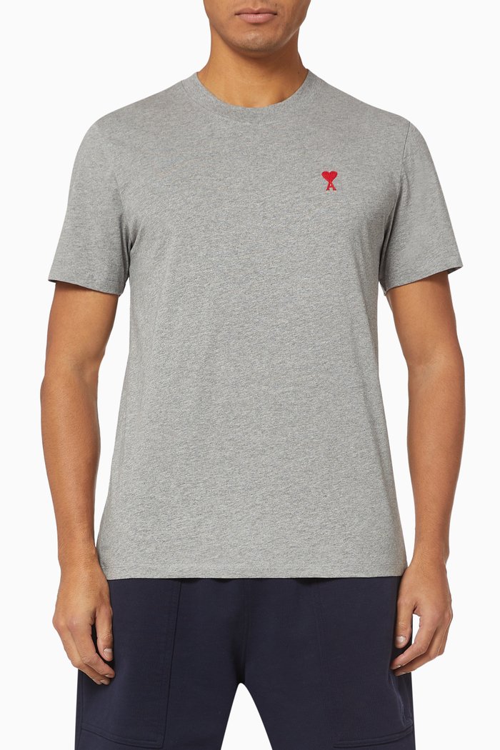 

Ami de Coeur Logo Cotton T-Shirt, Grey