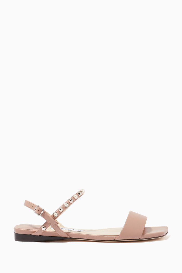

Aadra Flat Sandals in Nappa, Pink