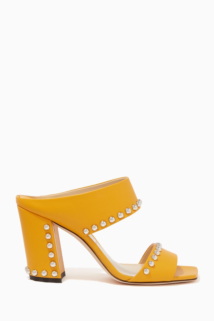 

Matty 85 Sandals in Nappa, Yellow