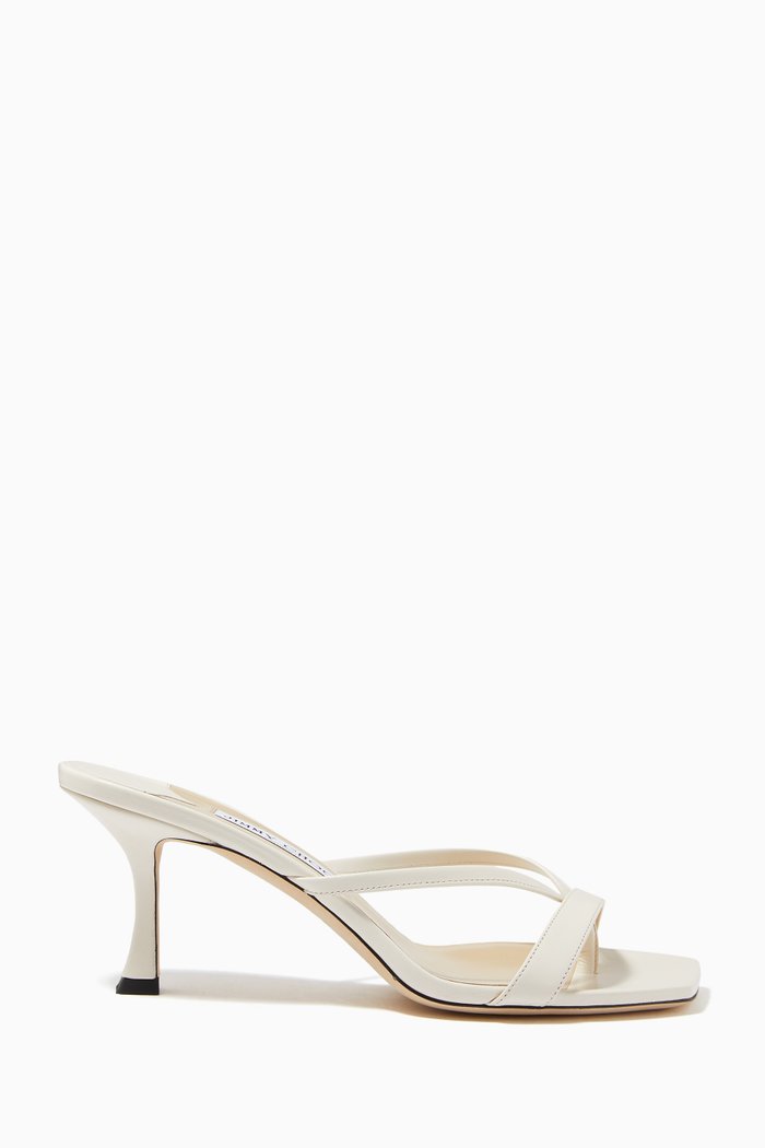 

Maelie 70 Thong Mules in Nappa, Neutral