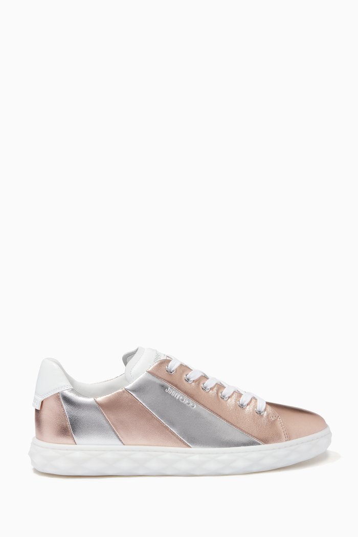 

Diamond Light/F Low-top Trainers in Metallic Nappa, Silver