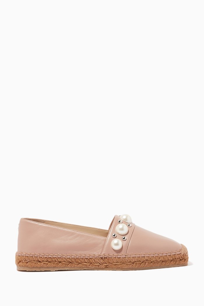 

Dru Flat Espadrilles in Nappa, Pink