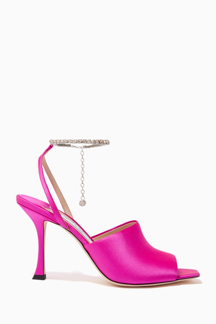 Sae 90 Sandals in Satin, Pink