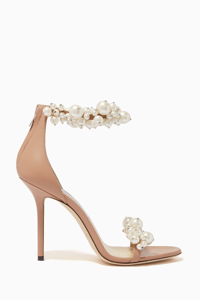 

Maisel 100 Sandals with Pearls in Nappa, Pink