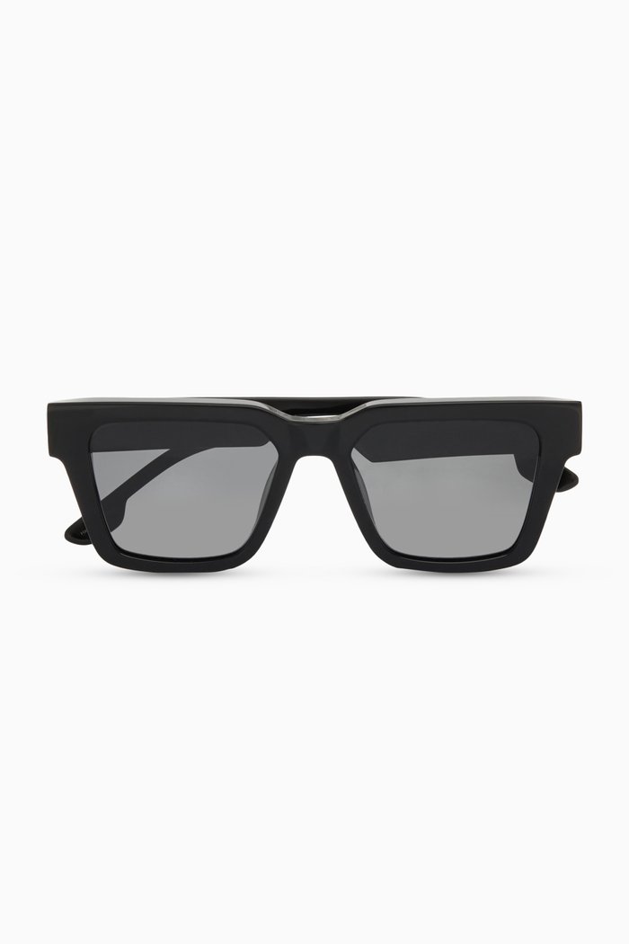 

Bob Square Sunglasses in Acetate, Black
