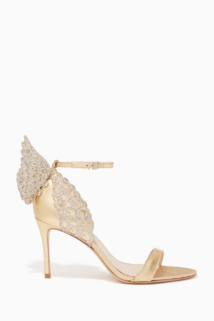 

Evangeline 85 Sandals in Metallic Nappa, Gold