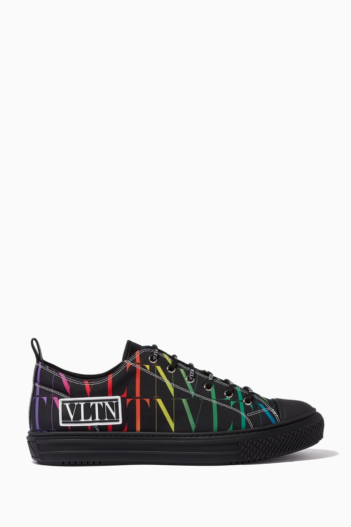 

Valentino Garavani VLTN TIMES Sneakers in Canvas, Black