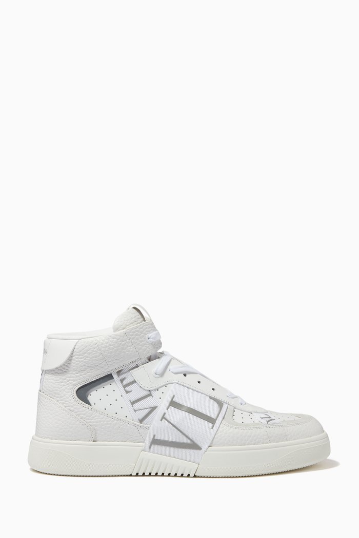 

Valentino Garavani VL7N Mid-Top Sneakers in Calfskin, White